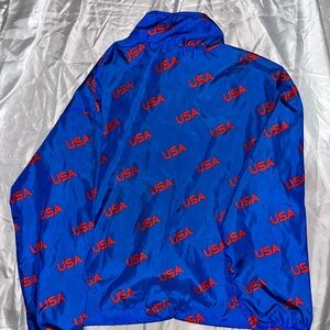 USA Blue Windbreaker Jacket